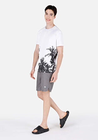 Slim Fit  Erkek Antrasit Deniz Şortu