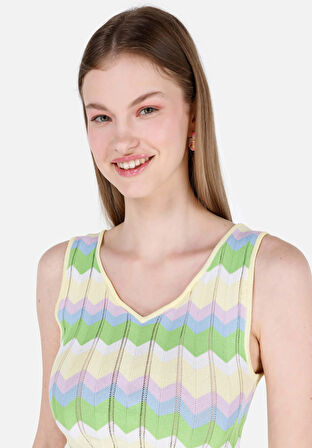 Slim Fit   Kadın Çok Renkli  Kazak