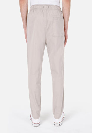 Comfort Fit Orta Bel Uzun Paça Erkek Bej  Pantolon