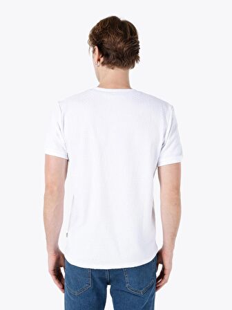 Beyaz Erkek Tshirt K.kol