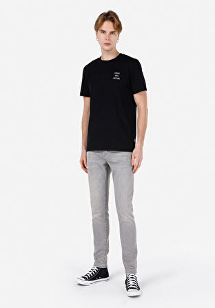 041 Danny Slim Fit   Erkek Gri Jean Pantolon