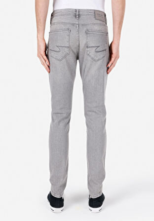 041 Danny Slim Fit   Erkek Gri Jean Pantolon