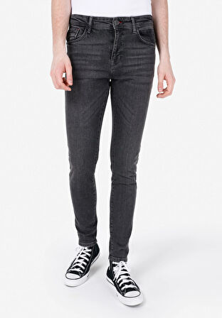 041 Danny Slim Fit   Erkek Siyah Jean Pantolon