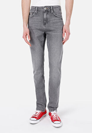 044 Karl Straight Fit   Erkek Siyah Jean Pantolon Cl1069495