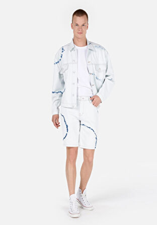 Regular Fit Orta Bel  Erkek Natural Jean Şort