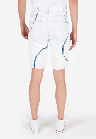 Regular Fit Orta Bel  Erkek Natural Jean Şort