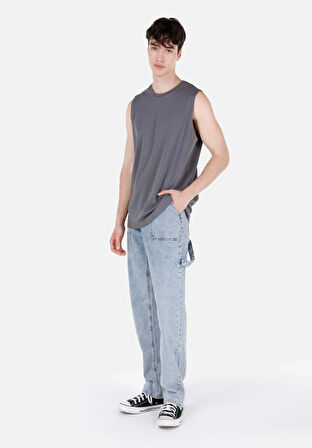 Worker Fit   Erkek İndigo Jean Pantolon