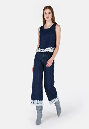 Slim Fit   Kadın Denim Gömlek