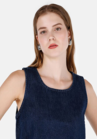 Slim Fit   Kadın Denim Gömlek