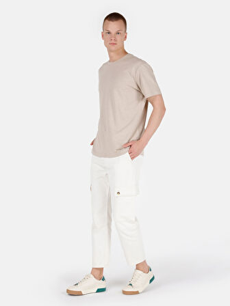 168 Peter Cargo Fit   Erkek Natural Jean Pantolon