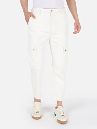 168 Peter Cargo Fit   Erkek Natural Jean Pantolon