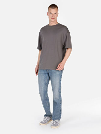 Gri Erkek Tshirt K.kol