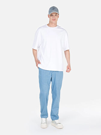 Beyaz Erkek Tshirt K.kol