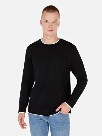 Siyah Erkek Tshirt U.kol
