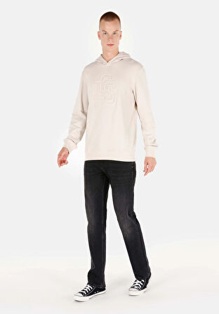 Regular Fit   Erkek Bej Sweatshirt