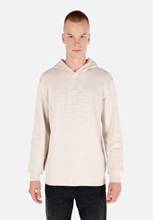 Regular Fit   Erkek Bej Sweatshirt