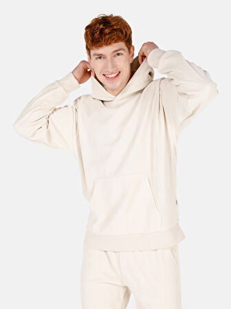 Ekru Erkek Sweatshirt
