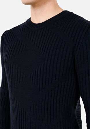 Lacivert Erkek Kazak