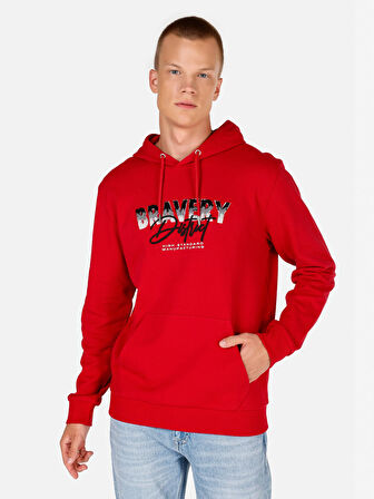 Kırmızı Erkek Sweatshirt