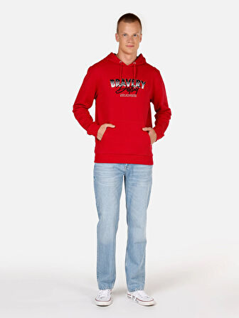 Kırmızı Erkek Sweatshirt