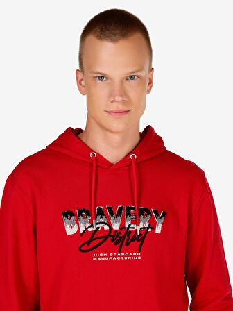 Kırmızı Erkek Sweatshirt