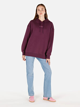 Mor Kadın Sweatshirt