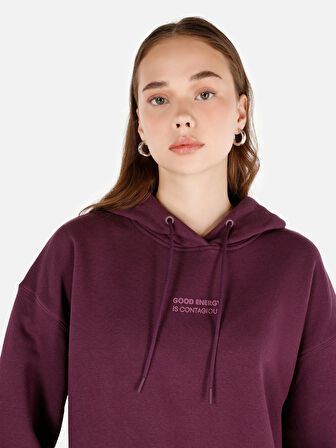 Mor Kadın Sweatshirt