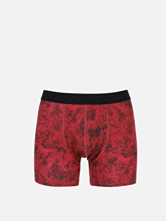 Modern Fit  Erkek Bordo Boxer