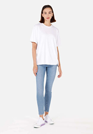 Skinny Fit   Kadın İndigo Jean Pantolon