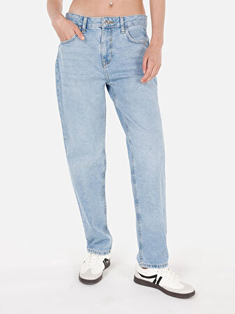 893 Julıa Boyfriend Fit   Kadın Mavi Jean Pantolon Cl1070689
