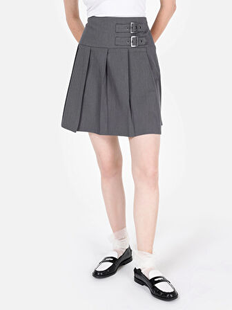 Gri Kadın Etek