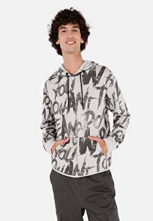Regular Fit   Erkek Gri Sweatshirt