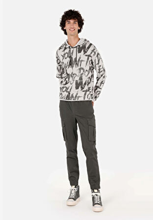 Regular Fit   Erkek Gri Sweatshirt