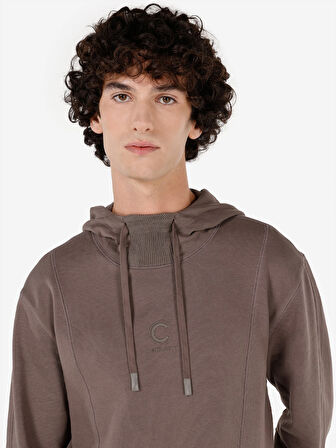 Kahverengi Erkek Sweatshirt