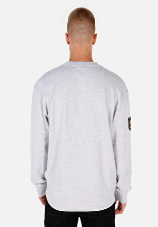 Comfort Fit   Erkek Gri Sweatshirt