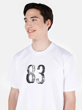 Beyaz Erkek Tshirt K.kol