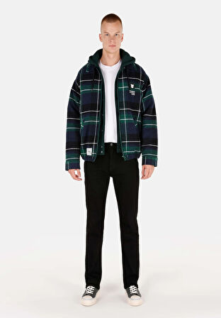 Slim Fit     Erkek Lacivert Mont