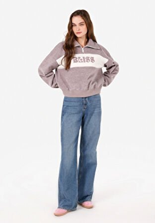 Pembe Kadın Sweatshirt