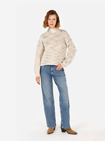 Çok Renkli Kadın Kazak