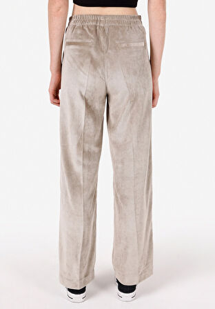 Regular Fit Yüksel Bel Geniş Paça Kadın Koyu Mavi  Pantolon