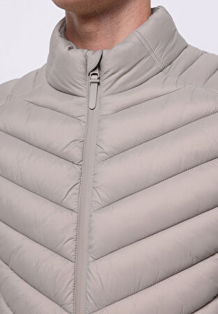 Slim Fit     Erkek Bej Yelek