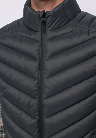 Slim Fit     Erkek Yeşil Yelek
