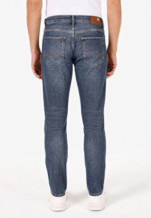 Straight Fit   Erkek İndigo Jean Pantolon