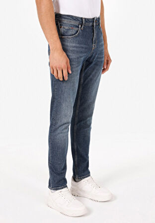 Straight Fit   Erkek İndigo Jean Pantolon