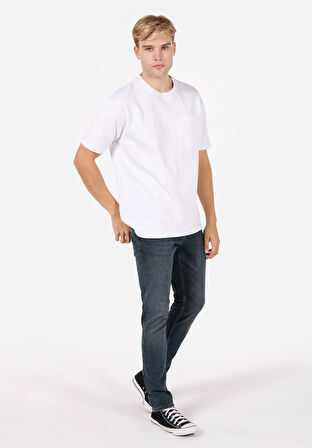 Straight Fit   Erkek İndigo Jean Pantolon