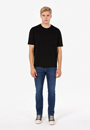 Straight Fit   Erkek İndigo Jean Pantolon