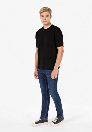 Straight Fit   Erkek İndigo Jean Pantolon