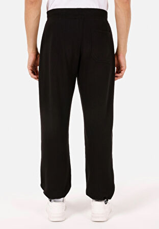 Relaxed Fit Orta Bel  Erkek Siyah Eşofman Altı
