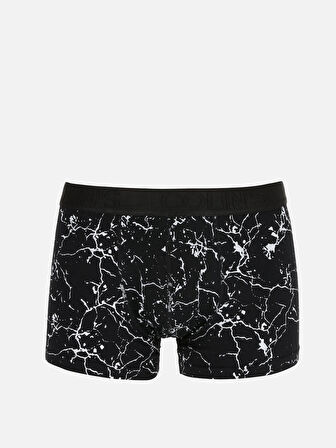Modern Fit  Erkek Siyah Boxer
