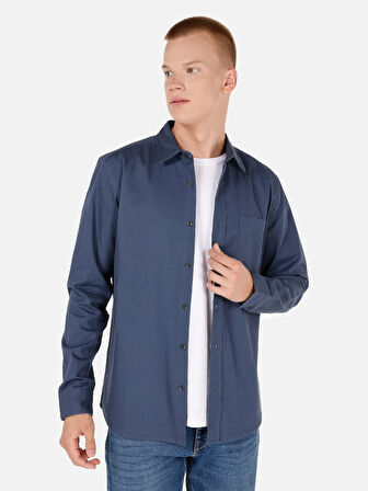 Mavi Erkek Gömlek U.kol